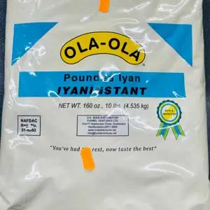 Ola Ola Authentic Pounded Yam Iyan Instant (10Lbs)